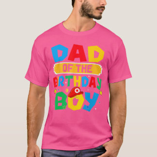 Dad Of The Birthday Boy Game Video Gaming Matching T-Shirt