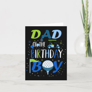 Dad Of The Birthday Boy Hole In One Golf Sport Mat Card