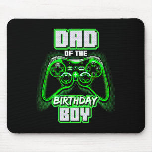 Dad Of The Birthday Boy Matching Video Game Birthd Mouse Pad