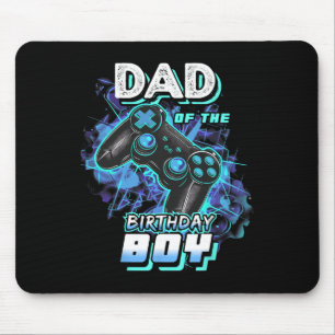 Dad Of The Birthday Boy Matching Video Game Birthd Mouse Pad
