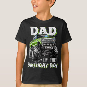 Dad of the Birthday Boy Monster Truck Birthday Nov T-Shirt