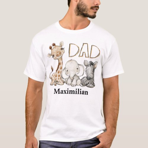 Dad of the Birthday Boy Safari T_Shirt