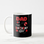 Dad Of The Birthday Girl Family Ladybug Birthday  Coffee Mug