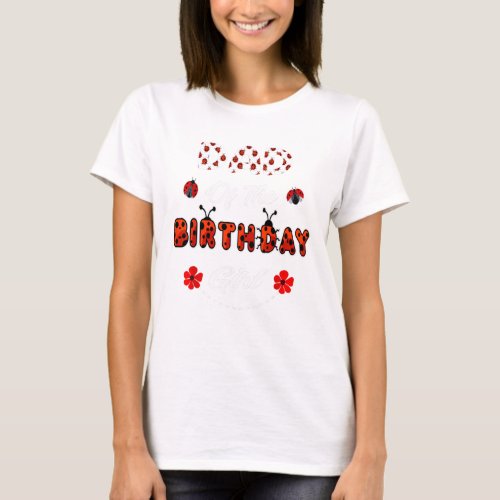 Dad Of The Birthday Girl _ Family Ladybug Birthday T_Shirt