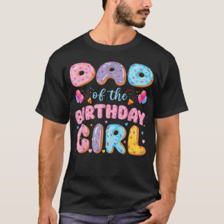 Dad Of The Birthday Girl Sweet Donut Birthday T-Shirt