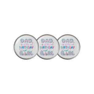 Dad Of The Birthday Mermaid Girl Family Matching P Golf Ball Marker