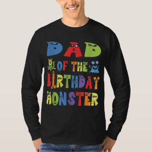 Dad Of The Birthday Monster Alien Kid B-day Party T-Shirt