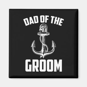 Dad Of The Groom Nautical Party Favors Wedding Par Magnet