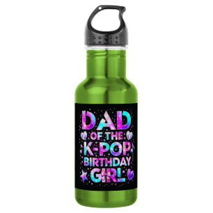 Dad Of The K-Pop Birthday Korean Music Stainless Steel Water Bottle