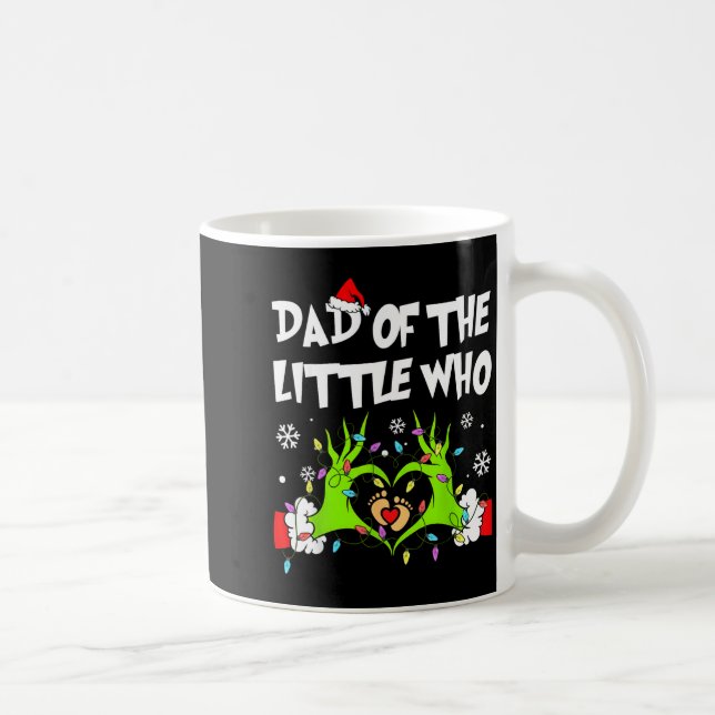 Dad Of The Little Who Funny Christmas Pregnancy An Coffee Mug (Right)