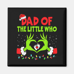 Dad Of The Little Who Funny Christmas Pregnancy An Magnet