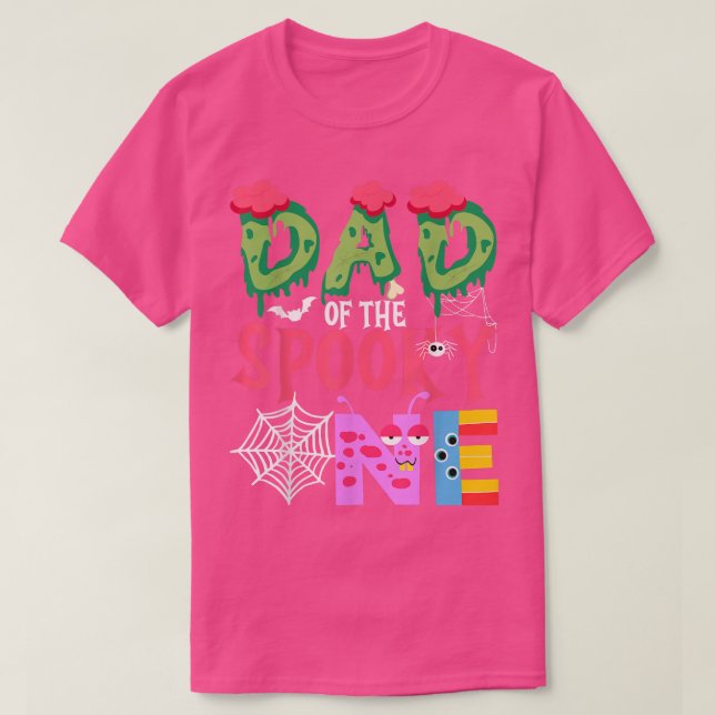 Dad Of The Spooky One Halloween First 1st Birthday T-Shirt (Design Front)
