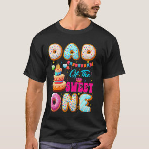Dad Of The Sweet One Donut Theme 1st Birthday Fami T-Shirt