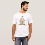 Dad of the Wild One Jungle Safari Birthday T-Shirt<br><div class="desc">Dad of the Wild One Jungle Safari Birthday T-shirt. Need one for Mom or Grandma just edit the text right on your browser. Other matching items in our Store Cava Party Designs</div>