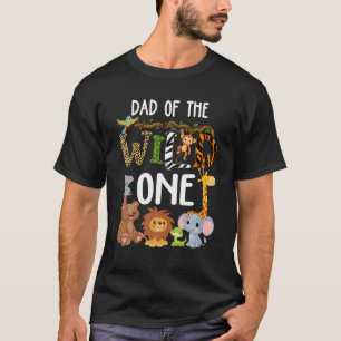 Dad Of The Wild One Zoo Birthday Safari Jungle Ani T-Shirt