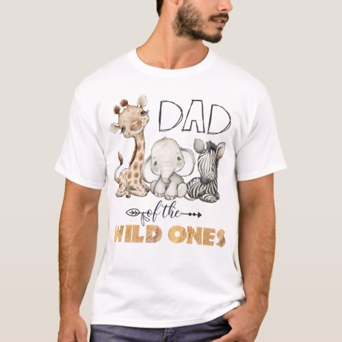 Dad of the Wild Ones 1st Birthday T_Shirt