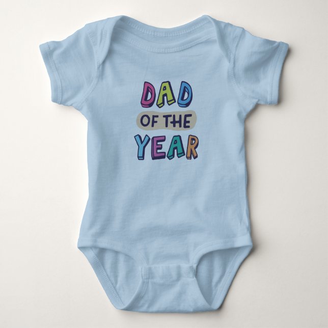 Dad of the Year Baby Bodysuit (Front)