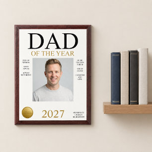 Dad Of The Year Photo Award Plaque