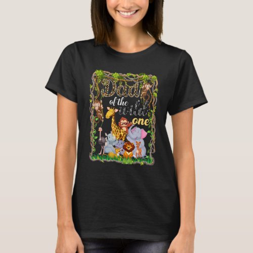 Dad Of The Zoo Theme Humor From Son Daughter Jungl T_Shirt