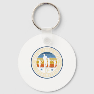 Dad Of Three Girls Outnumbered D3 Cubed Fathers Da Keychain