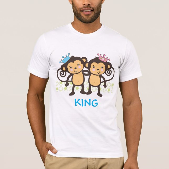 Dad of Twin Monkeys T-Shirt (Front)