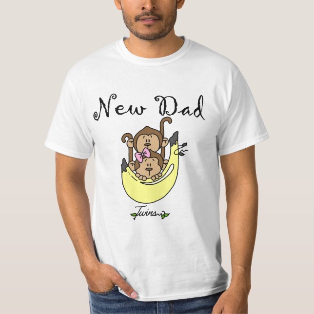 Dad of Twins Boy and Girl Tshirts and Gifts (Front)