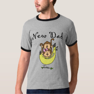 Dad of Twins Boy and Girl Tshirts and Gifts