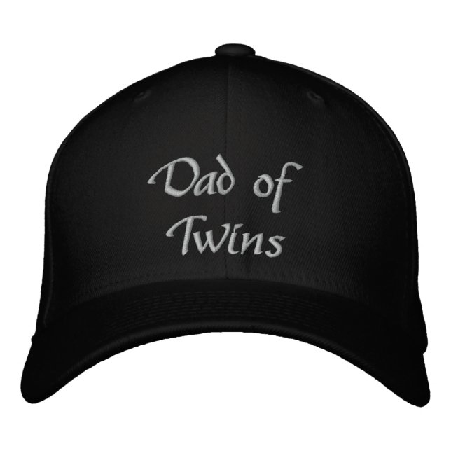 Dad of Twins Embroidered Baseball Hat (Front)