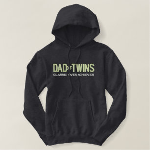 DAD OF TWINS EMBROIDERED HOODIE
