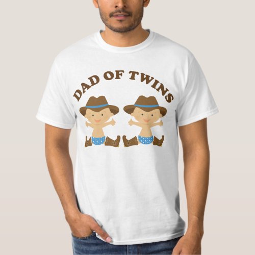 Dad Of Twins Fathers Day T_shirt