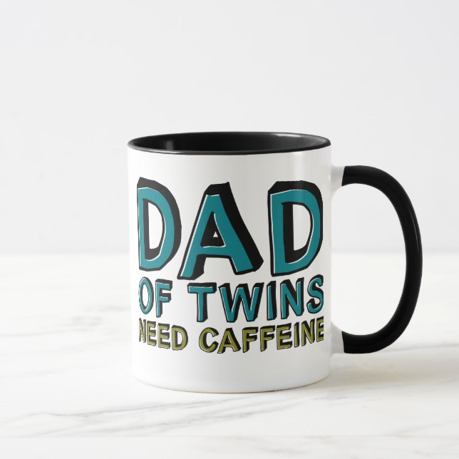 Dad of Twins NEED Caffeine Mug (Right)
