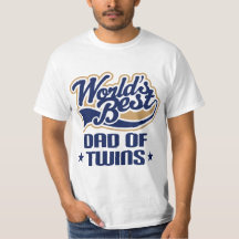 Dad Of Twins (Worlds Best) Father's Day Tee