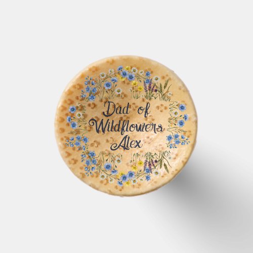 Dad of Wildflowers Botanical Custom Name Golf Tees