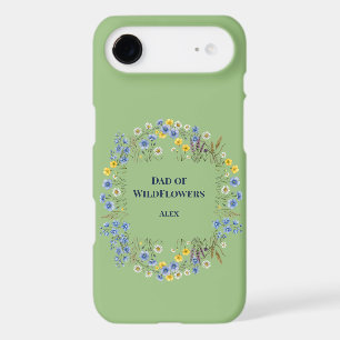 Dad of Wildflowers Floral Wreath Sage Green Custom iPhone 17 Air Case