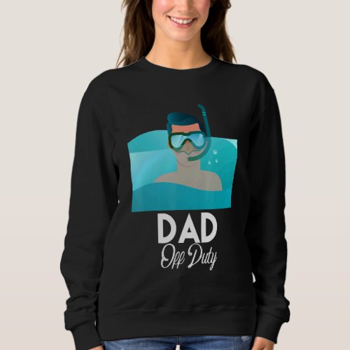 Dad Off Duty Vacation Beach Sunglasses Sunset Sweatshirt