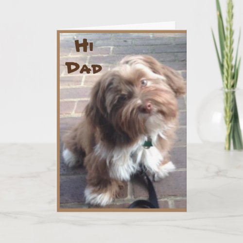 DAD ON YOUR BIRTHDAY FROM YOUNG CHILD CARD