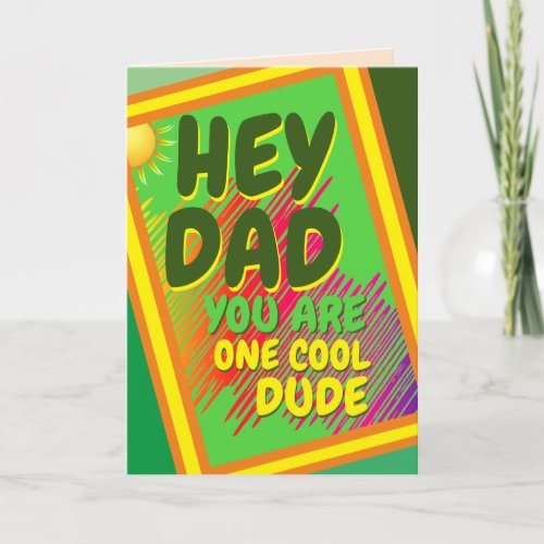 DAD _ One Cool Dude Card