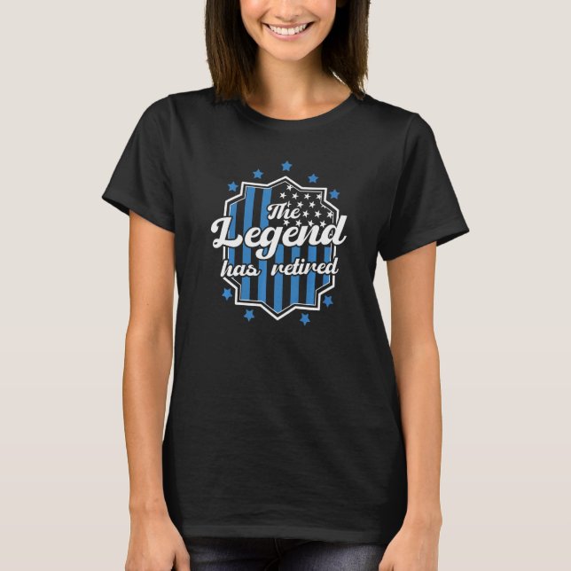 Dad Or Collegue Retiring Police Officer Retirement T-Shirt (Front)