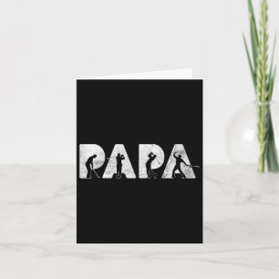 Dad Papa Golf Daddy Funny Fathers Day Gift Card
