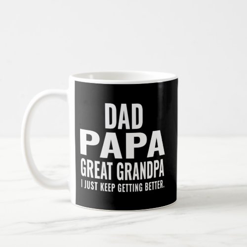 Dad Papa Great Grandpa Fathers Day From Grandkids Coffee Mug