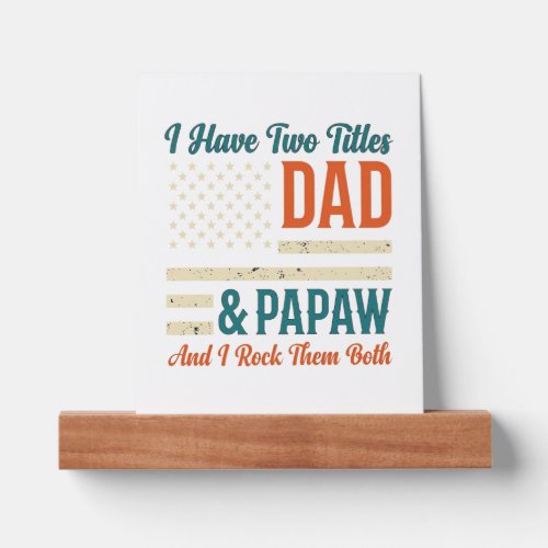 Dad Papaw Vintage Patriotic Family Shirt Design_1 Picture Ledge