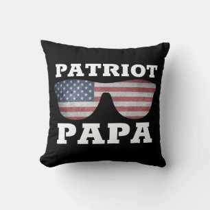 DAD PATRIOT PATRIOTIC FATHER'S DAY Throw Pillow