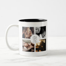 Dad personalized Baby Name and Year photo mug