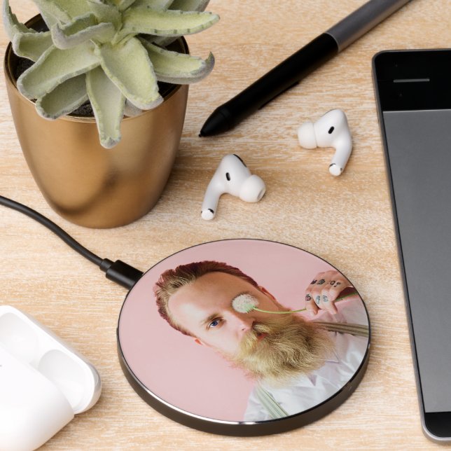 Dad Personalized Custom Photo Wireless Charger (Desk 2)