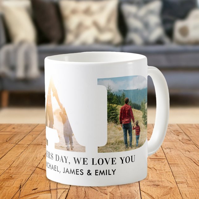 Dad Personalized Fathers Day Photo Coffee Mug (Creator Uploaded)