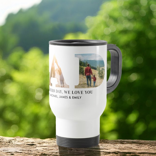 Dad Personalized Fathers Day Photo Travel Mug (Creator Uploaded)