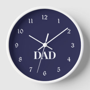 DAD, personalized gift, Clock