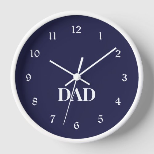 DAD personalized gift Clock