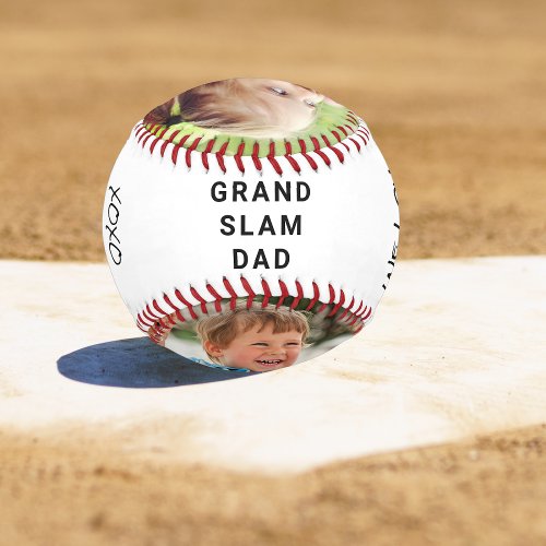 Dad Personalized Photos Baseball