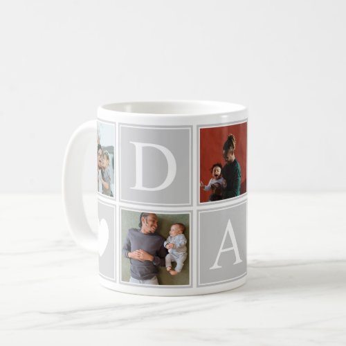 Dad Photo Collage Custom Coffee Mug
